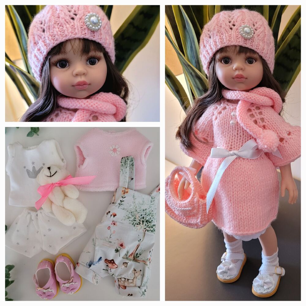 New Deluxe Paola Reina Las Amigas 32cm Doll Gift Package with 2 Outfits & PJ's